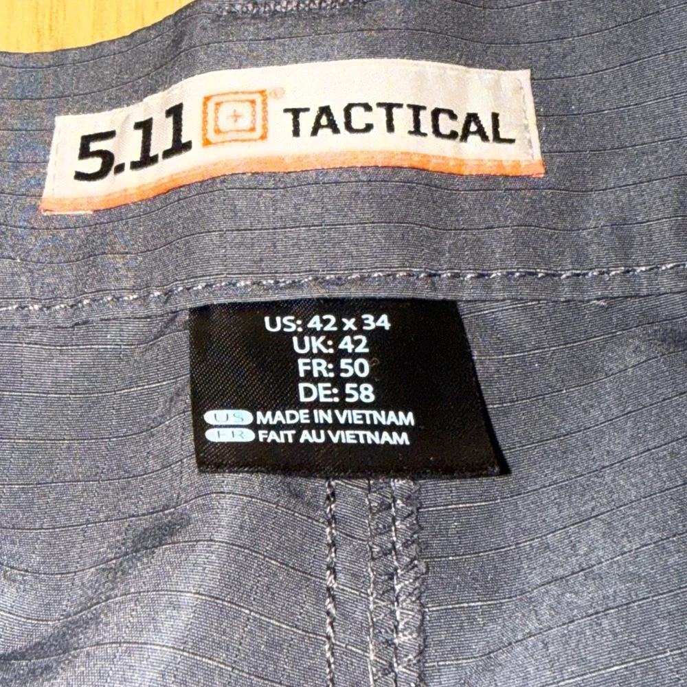 5.11‎ Tactical Fast-Tac Urban Pants Mens 42x34 Charcoal Grey Ripstop 74461-018
